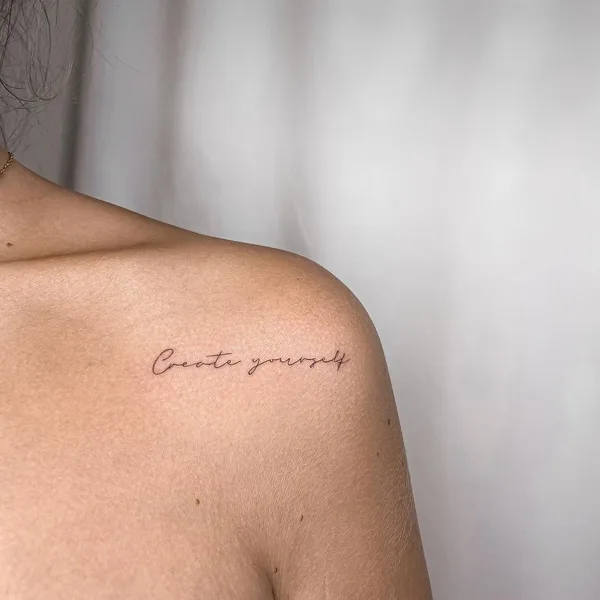 Минимализм tattoo by Алиса Эйсмонт in Воронеж