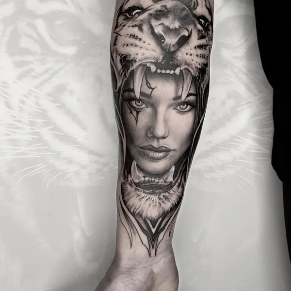 Ornamental tattoo by Иван Шондин in Сочи