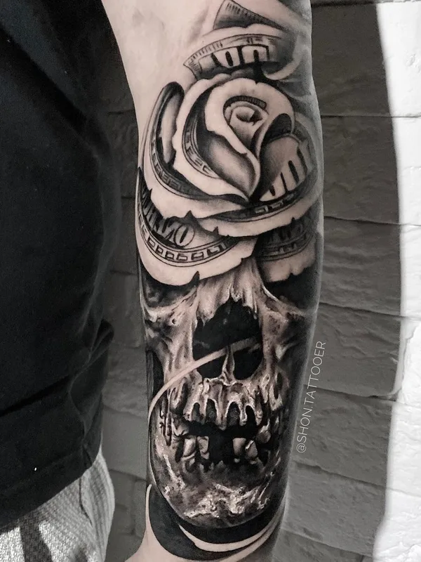black and grey realism 타투 부위 forearm #51590 | 타투이스트 Иван Шондин