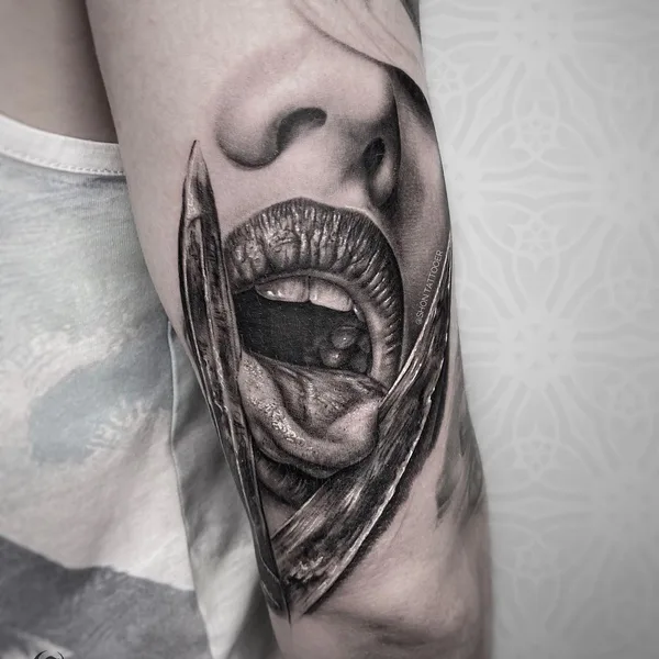 Ornamental tattoo by Иван Шондин in Сочи
