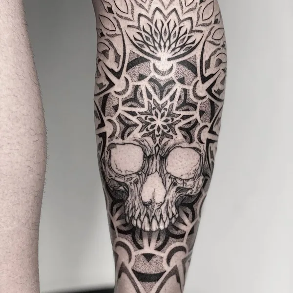 Ornamental tattoo by Иван Шондин in Сочи