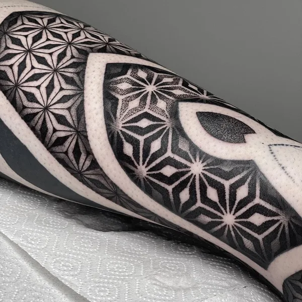 Ornamental tattoo by Иван Шондин in Сочи