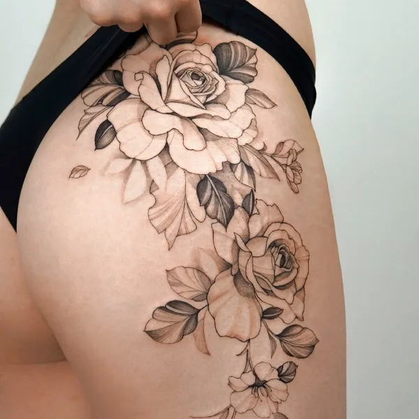 Feminine tattoo by Zee in Seoul