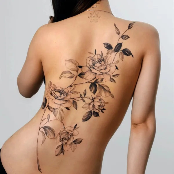 Feminine tattoo by Zee in Seoul