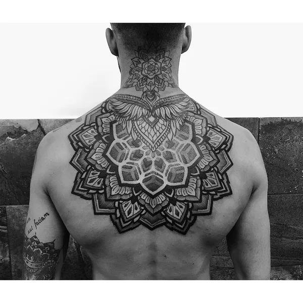 Ornamental tattoo by Ksenia @nayantara.tattoo in Сочи