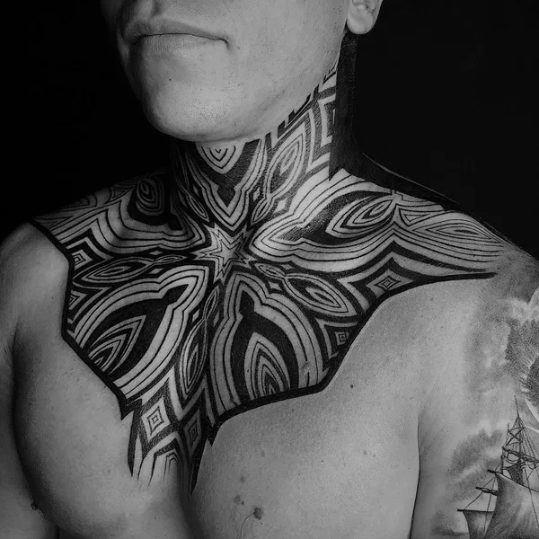 Ornamental tattoo by Ksenia @nayantara.tattoo in Сочи
