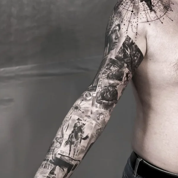 Geometric tattoo by Максим Лемо in Сочи