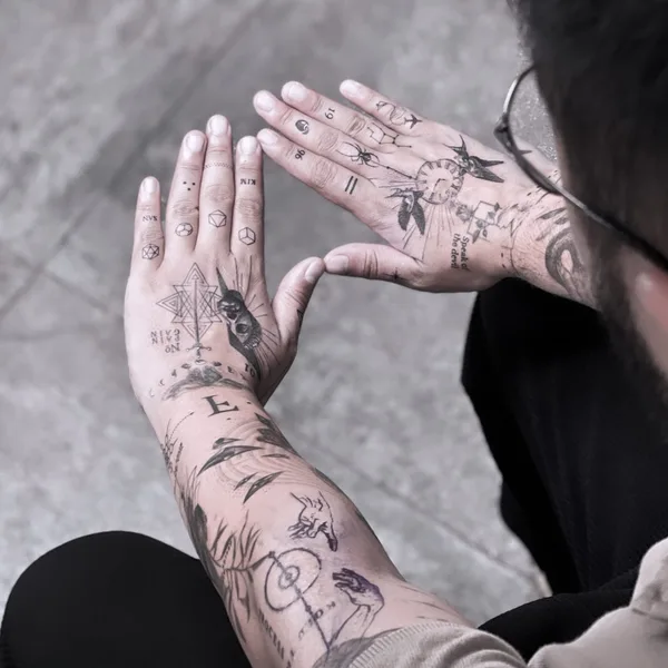 Geometric tattoo by Максим Лемо in Сочи