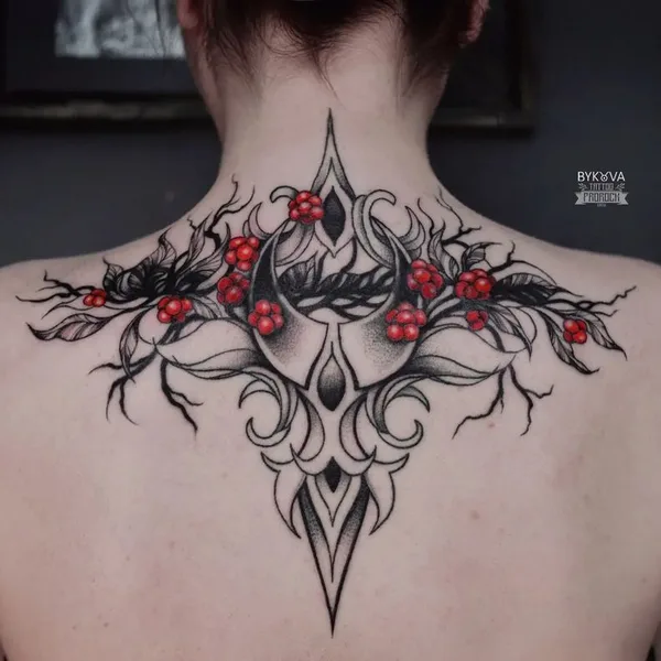 Graphic tattoo by Елена Быкова in Сочи