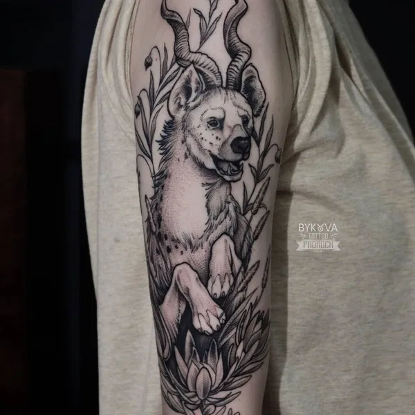 Graphic tattoo by Елена Быкова in Сочи