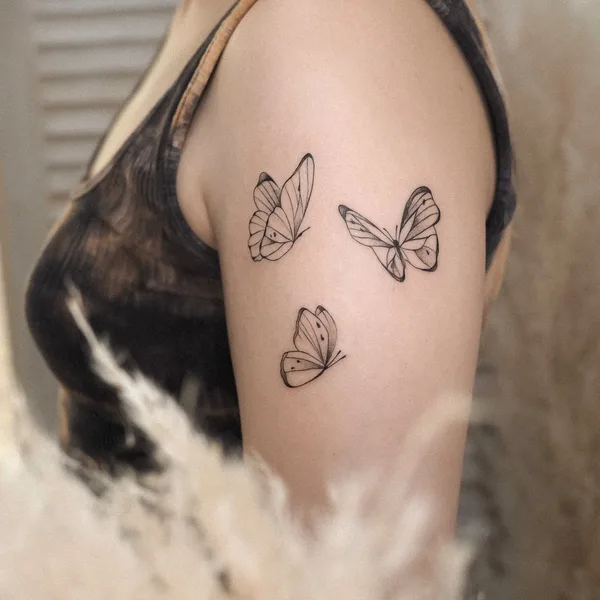 Файнлайн tattoo by Женя Логинова in Красноярск