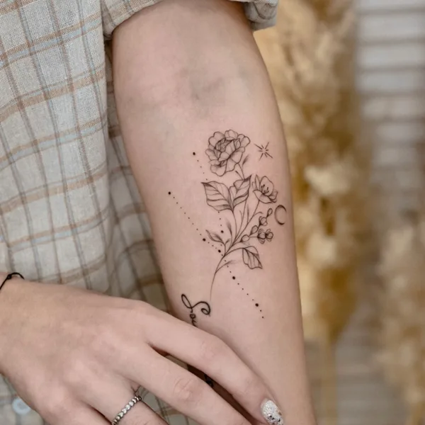 Файнлайн tattoo by Женя Логинова in Красноярск