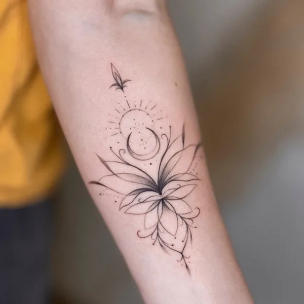 Файнлайн tattoo by Женя Логинова in Красноярск