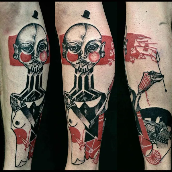 Graphic tattoo by Katarzyna Krutak