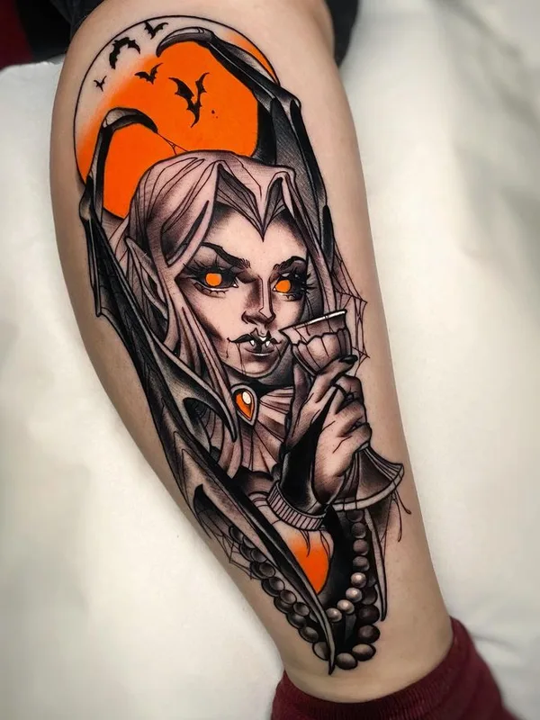 color neo traditional tattoo auf forearm #66935 | Tätowierer Elena Mignani