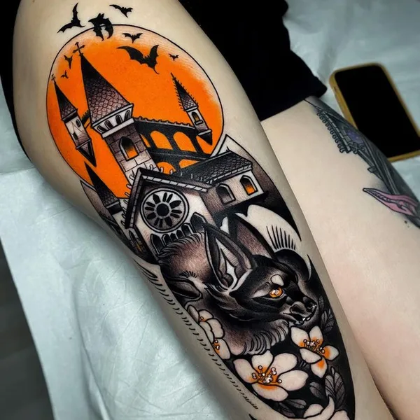 Neo Traditional tattoo by Elena Mignani in Helsinki