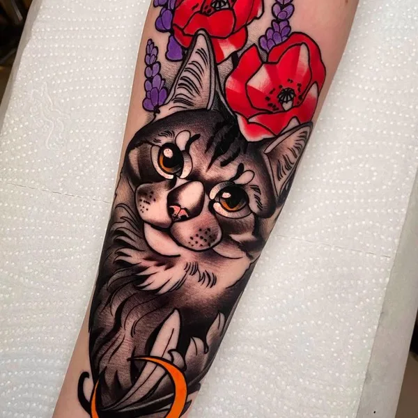 Neo Traditional tattoo by Elena Mignani in Helsinki