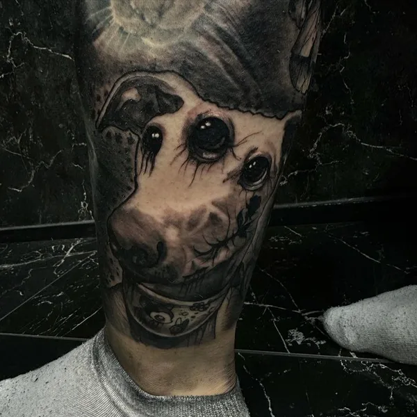 Horror tattoo by Jyrke Savolainen in Helsinki
