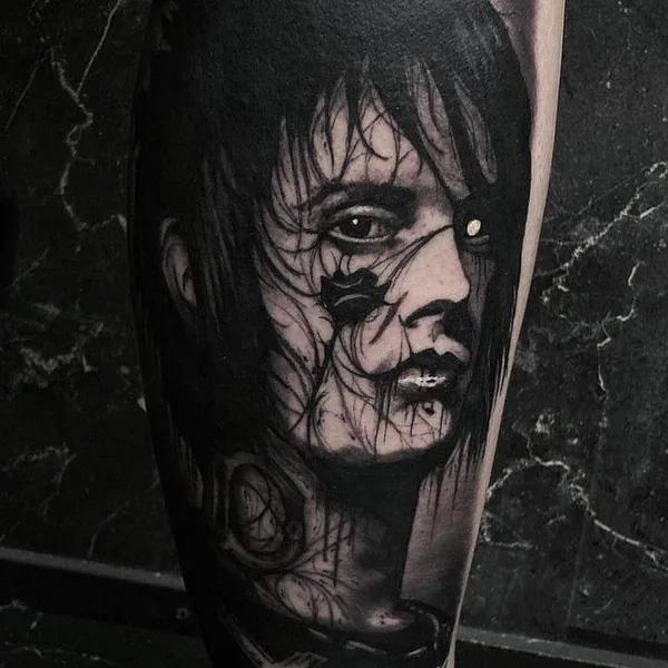 Horror tattoo by Jyrke Savolainen in Helsinki