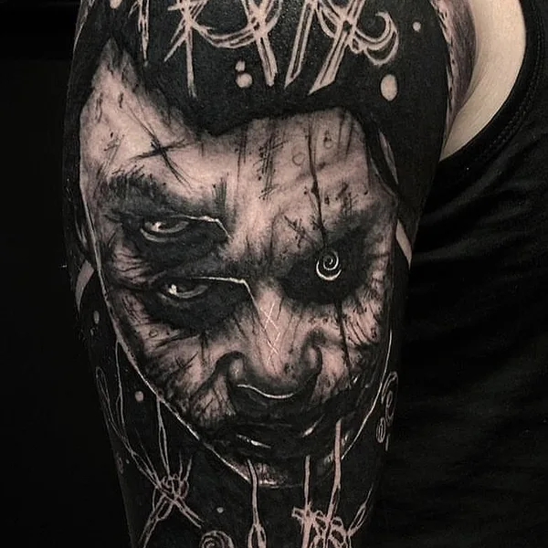 Horror tattoo by Jyrke Savolainen in Helsinki