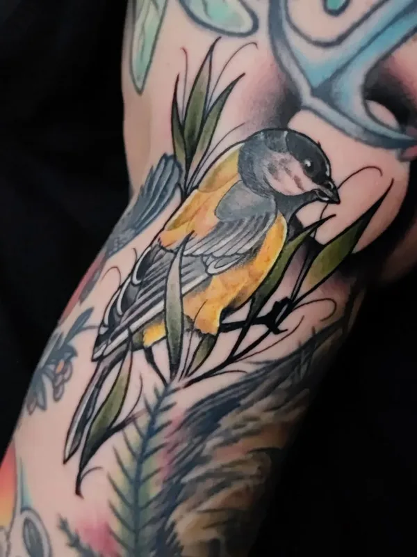color illustrative tattoo auf forearm #66965 | Tätowierer Niko Parviainen