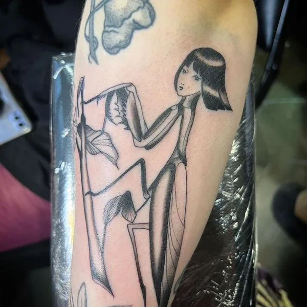 Graphic tattoo by Suvi of Tear Garden