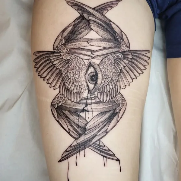 Graphic tattoo by foxxywallacetattoo in Helsinki
