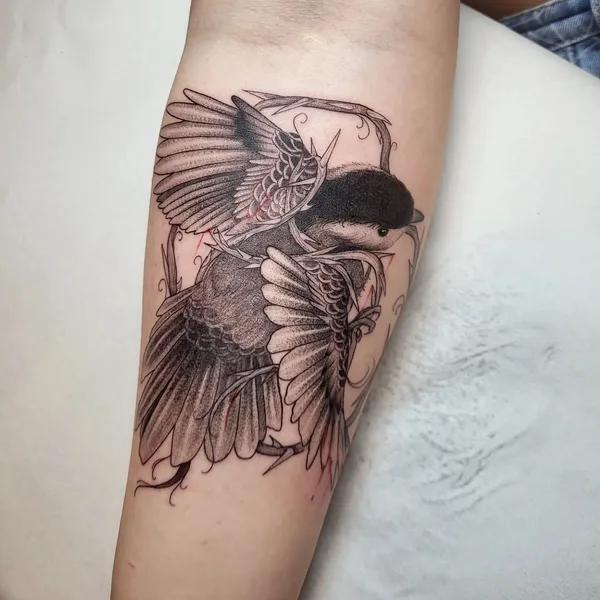 Graphic tattoo by foxxywallacetattoo in Helsinki