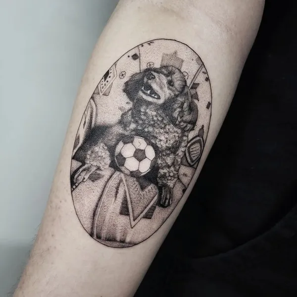 Graphic tattoo by foxxywallacetattoo in Helsinki
