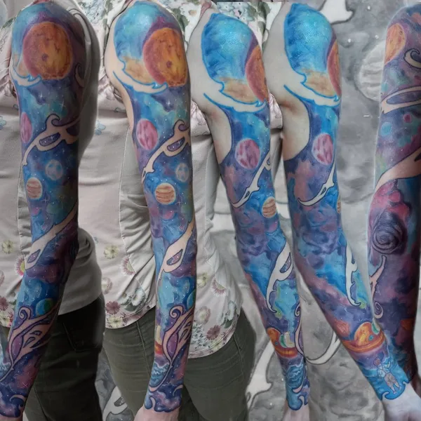 Biomechanical tattoo by Сергей Копылов in Кременки