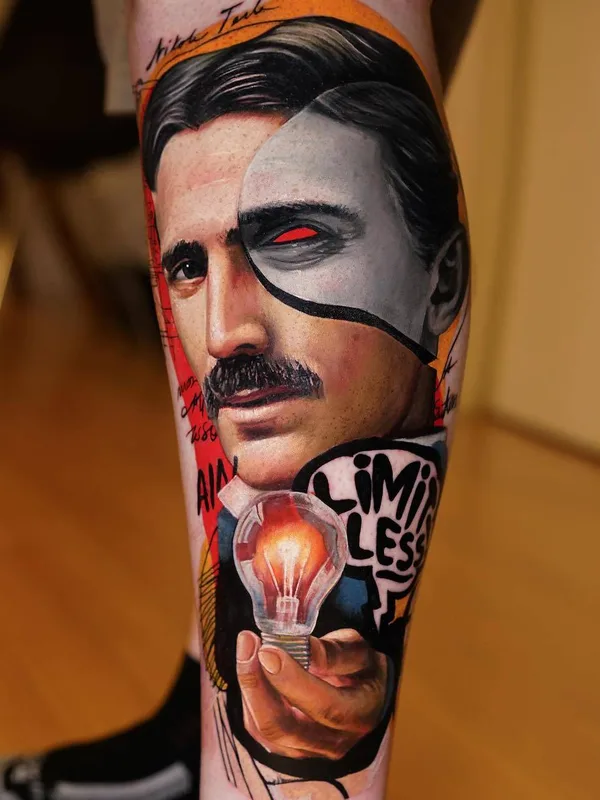 color realism tatuaje en calf #31282 | Tatuador Dave Paulo
