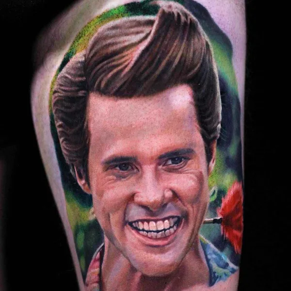 Portrait tattoo by Luka Lajoie in Montréal