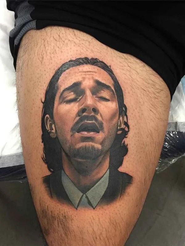 male black and grey realism Tatuaggio su thigh #9611 | Tatuatore Daniel Molloy
