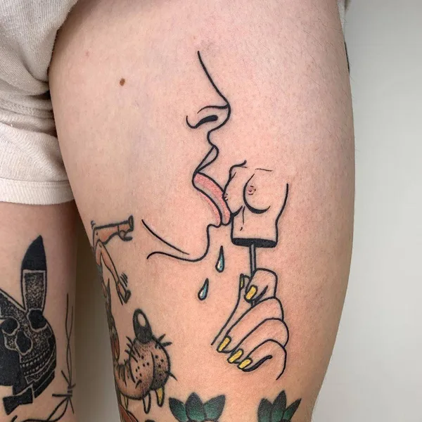 Сюрреализм tattoo by Brit Abad in Portland