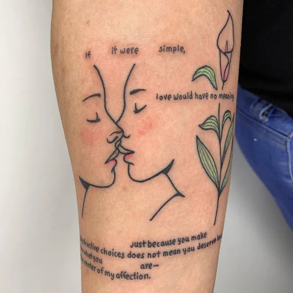 Сюрреализм tattoo by Brit Abad in Portland