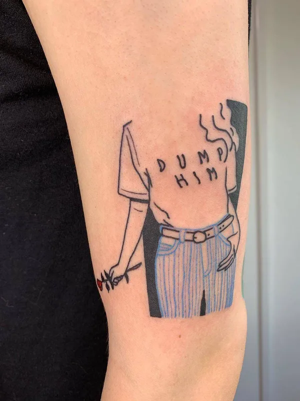 color linework татуировка на forearm #31753 | Тату мастер Brit Abad