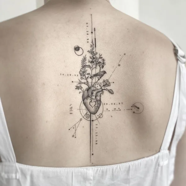 Geometric tattoo by Arie in Kuta