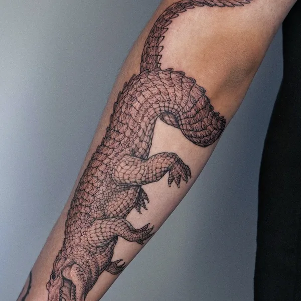 Graphic tattoo by Intat in Seoul