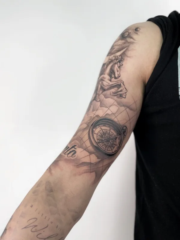 black and grey black and grey татуировка на forearm #58499 | Тату мастер Yana VORO