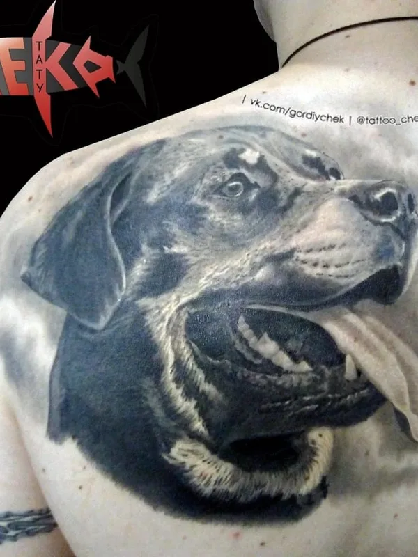 black and grey realism tattoo on shoulder blade #73842 | Tattoo Artist Татуномеродин.рф