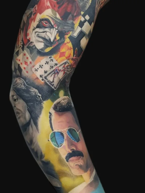 male color realism tattoo on full sleeve #73838 | Tattoo Artist Татуномеродин.рф