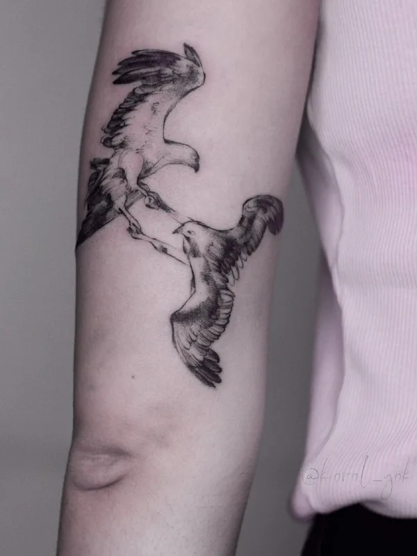 black and grey sketch татуировка на forearm #37844 | Тату мастер Лена Королева