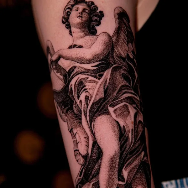Graphic tattoo by Евгений Мир in Saint Petersburg