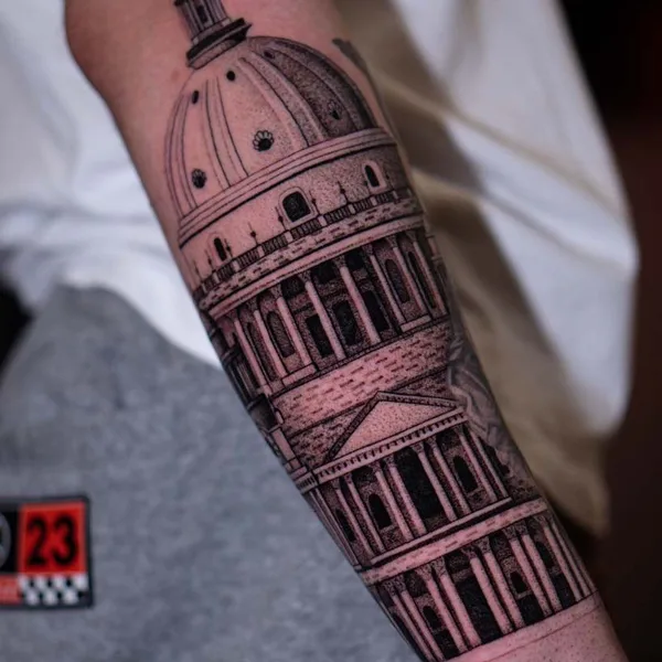 Graphic tattoo by Евгений Мир in Saint Petersburg
