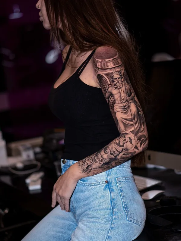 Graphic tattoo by Евгений Мир in Saint Petersburg