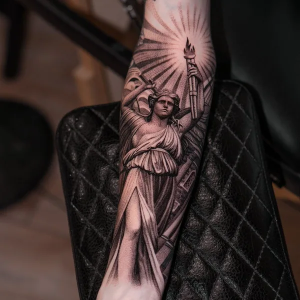 Graphic tattoo by Евгений Мир in Saint Petersburg