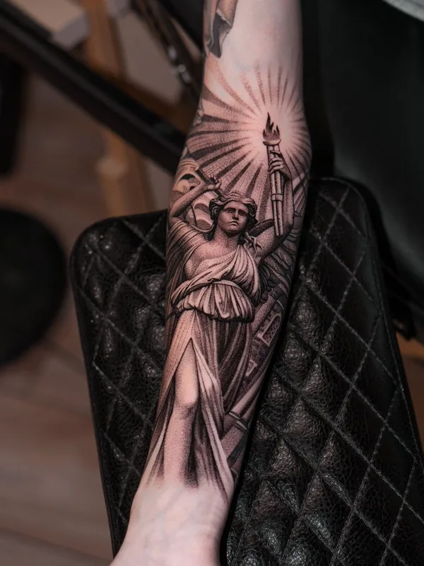Graphic tattoo by Евгений Мир in Saint Petersburg
