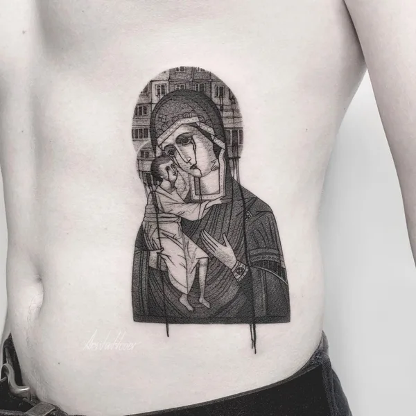 Graphic tattoo by Александр Арисов in Saint Petersburg