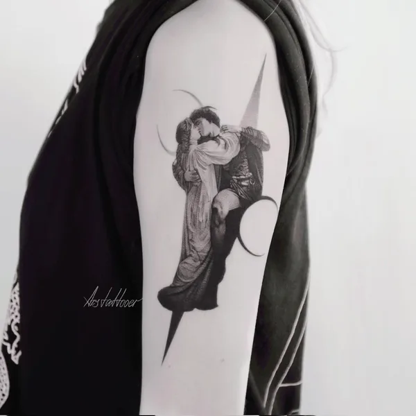 Graphic tattoo by Александр Арисов in Saint Petersburg