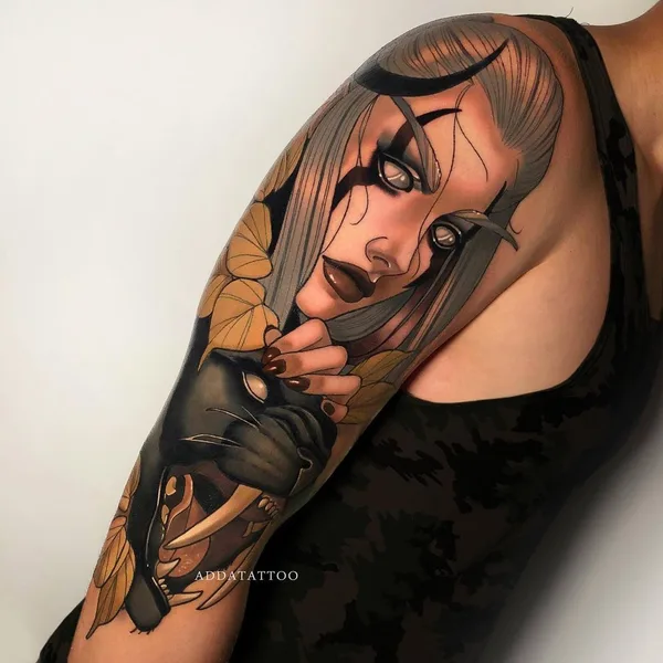 Neo Traditional tattoo by Алина Гокк in Saint Petersburg